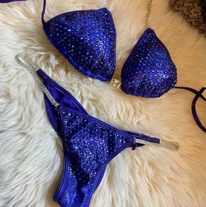 Hologram Eggplant Angel Competition Bikini